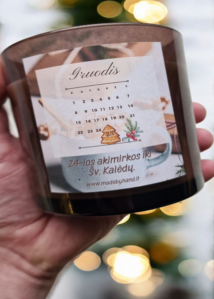 Advento žvakė "24-ios akimirkos iki Šv.Kalėdų"