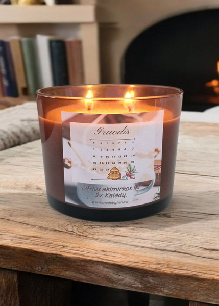 Advento žvakė "24-ios akimirkos iki Šv.Kalėdų"