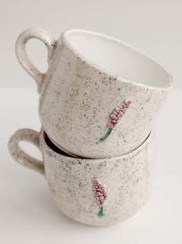 Keramikiniai puodeliai "Levanda"
